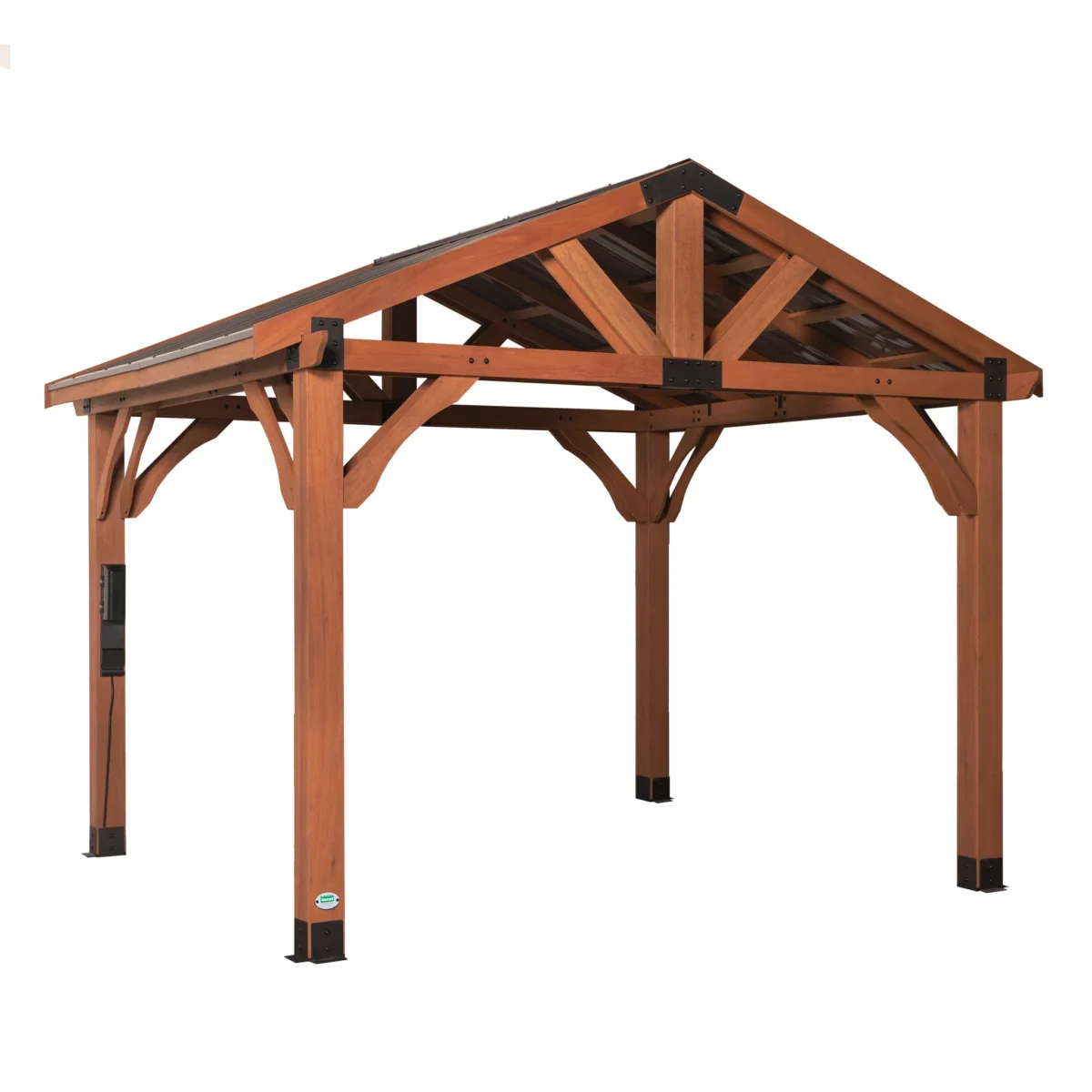 ltm-product-287-image-1.webp Backyard Discovery Brookdale 12 x 10 All Cedar Wooden Gazebo - Image 1