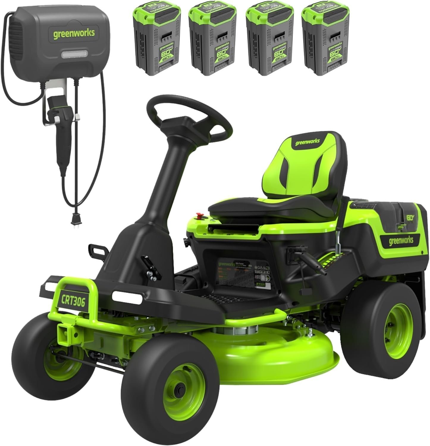 ltm-product-86-image-1.jpg Greenworks 60V 30” CrossoverT Riding Lawn Tractor with 8.0 Ah - Image 1