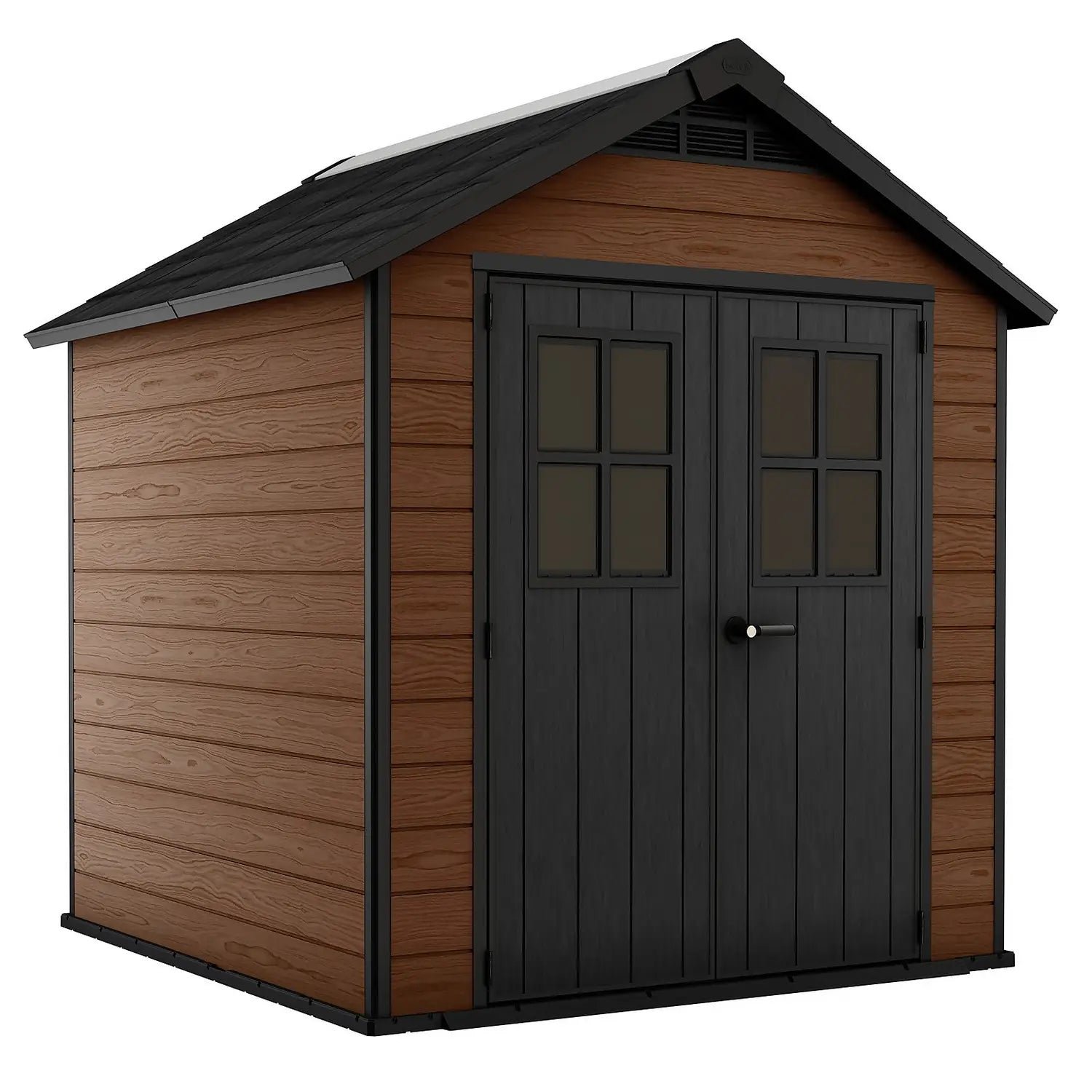 12909854-8904899305412243.jpg Keter Newton 7 x 7 ft Resin Storage Shed – Double Door Apex Roof Outdoor Plastic Shed