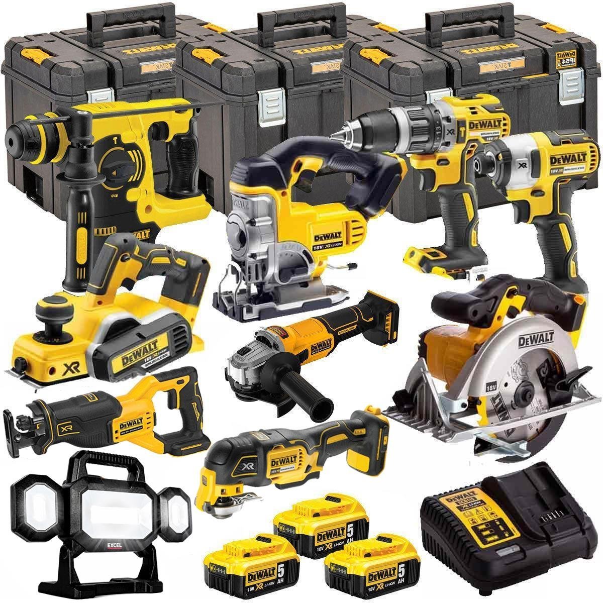 33349f52-233e-41c1-9395-a1dc2fdb51d5_44e909c1-3048-45a3-9745-047620eb06fa.jpg DEWALT 20V MAX XR 10 Tool Combo Kit with 3 x 5.0Ah Batteries & TSTAK Storage (DEWT4T10P4)