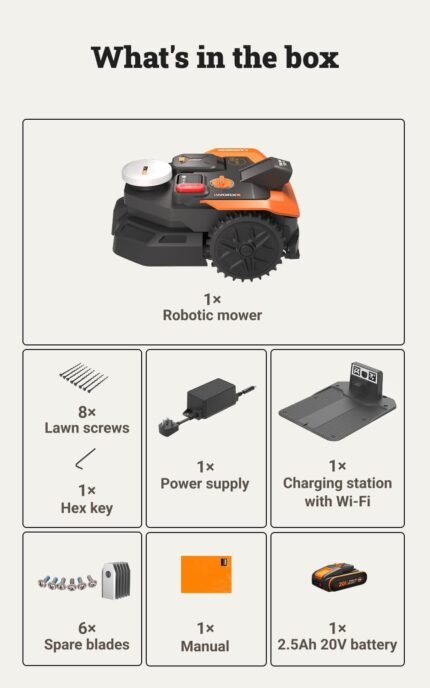 WORX Landroid Vision Cloud WR303E 2WD Robot Lawn Mower – Wire-Free AI Vision Robotic Mower with App Control - image 2