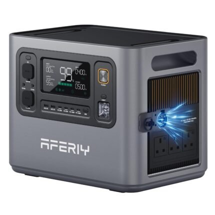 AFERIY P300 3000W Portable Power Station 2048Wh LiFePO4 – Expandable to 10.24kWh, 1.5 Hr Fast Charge Solar
