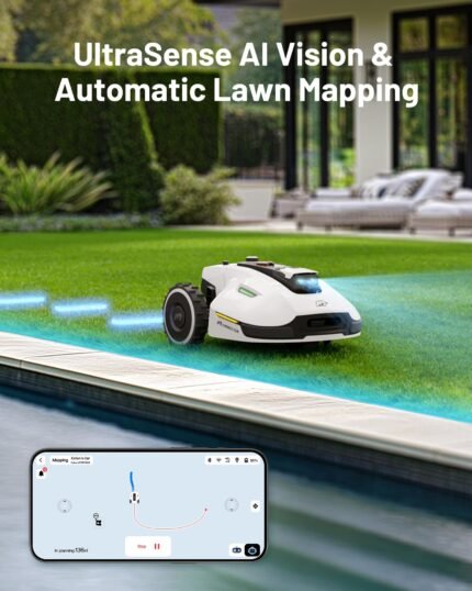 Mammotion YUKA 2000 Robot Lawn Mower – Wire-Free, AI Vision, 45% Slopes, for Lawns up to 0.5 Acre - image 2