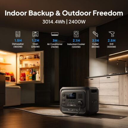 3014Wh Portable Power Station LiFePO4 – Solar Generator Battery Backup for Home, Camping & RV - image 2