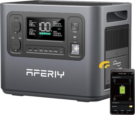 2048Wh Portable Power Station 2400W LiFePO4 – Solar Generator with UPS for Home Backup, Camping & RV