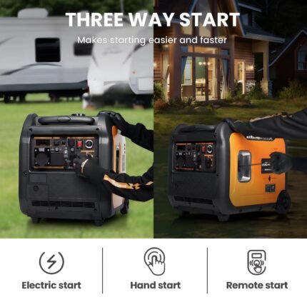 maXpeedingrods 5500W Gas Inverter Generator – Quiet Pure Sine Wave Portable Generator for RV, Home Backup & - image 2