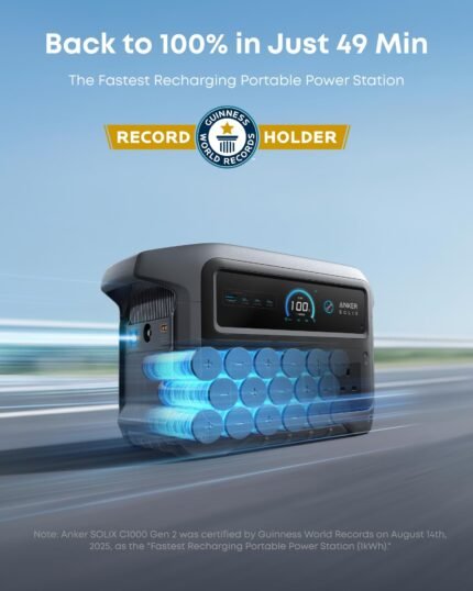 1024Wh 2000W Portable Power Station with UPS – Solar Generator Battery Backup for Home & Camping - image 2