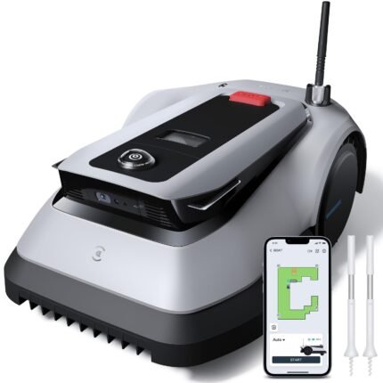 ECOVACS GOAT G1-800 Robot Lawn Mower – No Boundary Wire, 3D Obstacle Avoidance, for Lawns up to 0.2 Acre