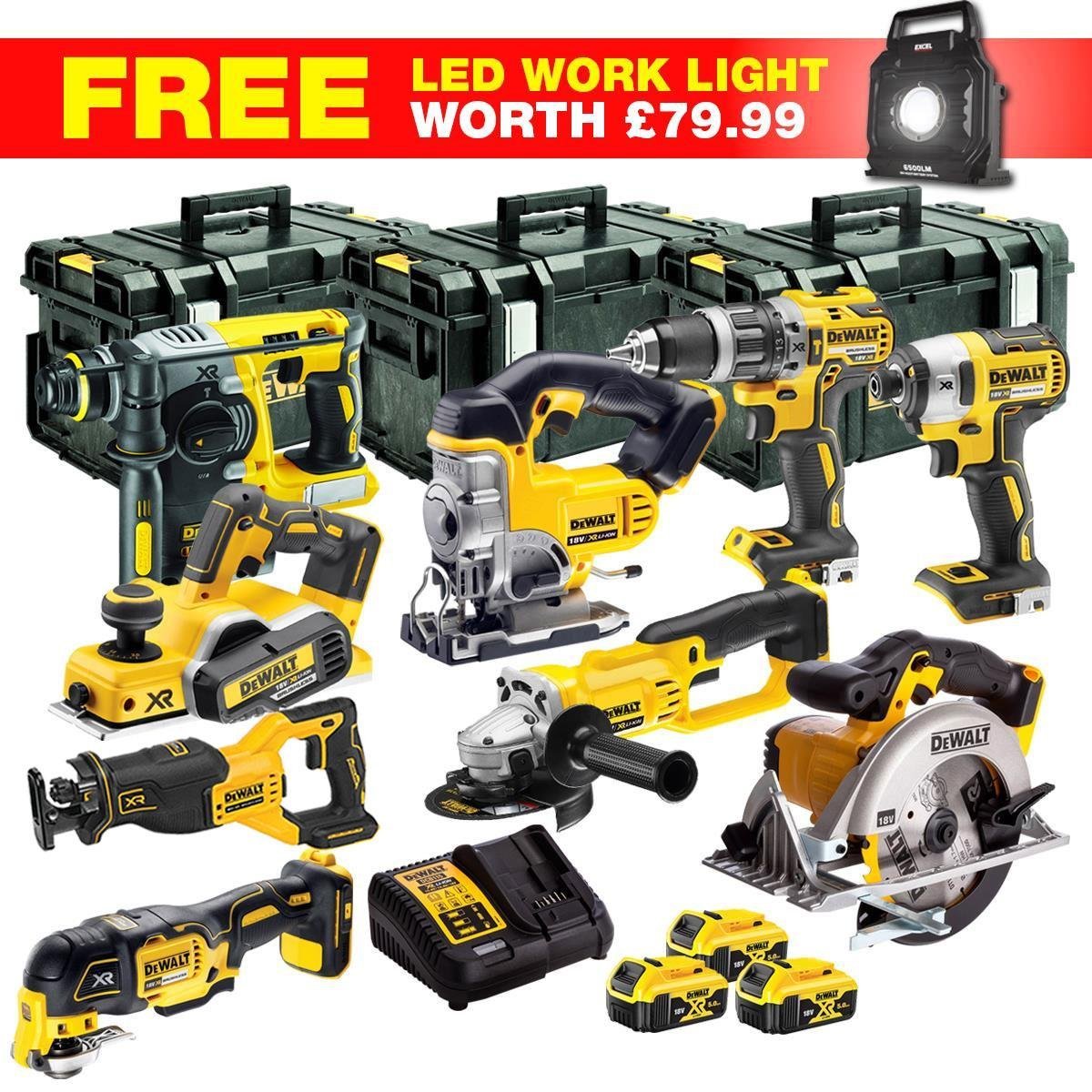 7de47501-48c7-402a-82aa-be63c89d3831_966d63d7-4758-4133-915a-9acc4b3fc907.jpg DEWALT 20V MAX XR 10 Tool Combo Kit with 3 x 5.0Ah Batteries, Work Light & ToughSystem Box (DCKT4T10WLF)