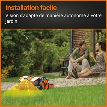 WORX Landroid Vision WR202E Robotic Lawn Mower – Wire-Free AI Mowing, 20V PowerShare, Rain Sensor, 2,700 sq ft - image 2