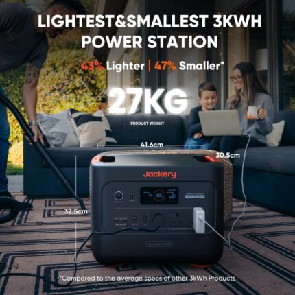 Jackery Explorer 3000 v2 Portable Power Station 3072Wh – LiFePO4 Solar Generator for Home Backup, Camping & RV - image 2