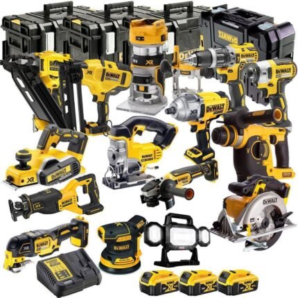 DEWALT 20V MAX XR 15 Tool Combo Kit with 3 x 5.0Ah Batteries & Charger – Brushless Cordless Tool Set