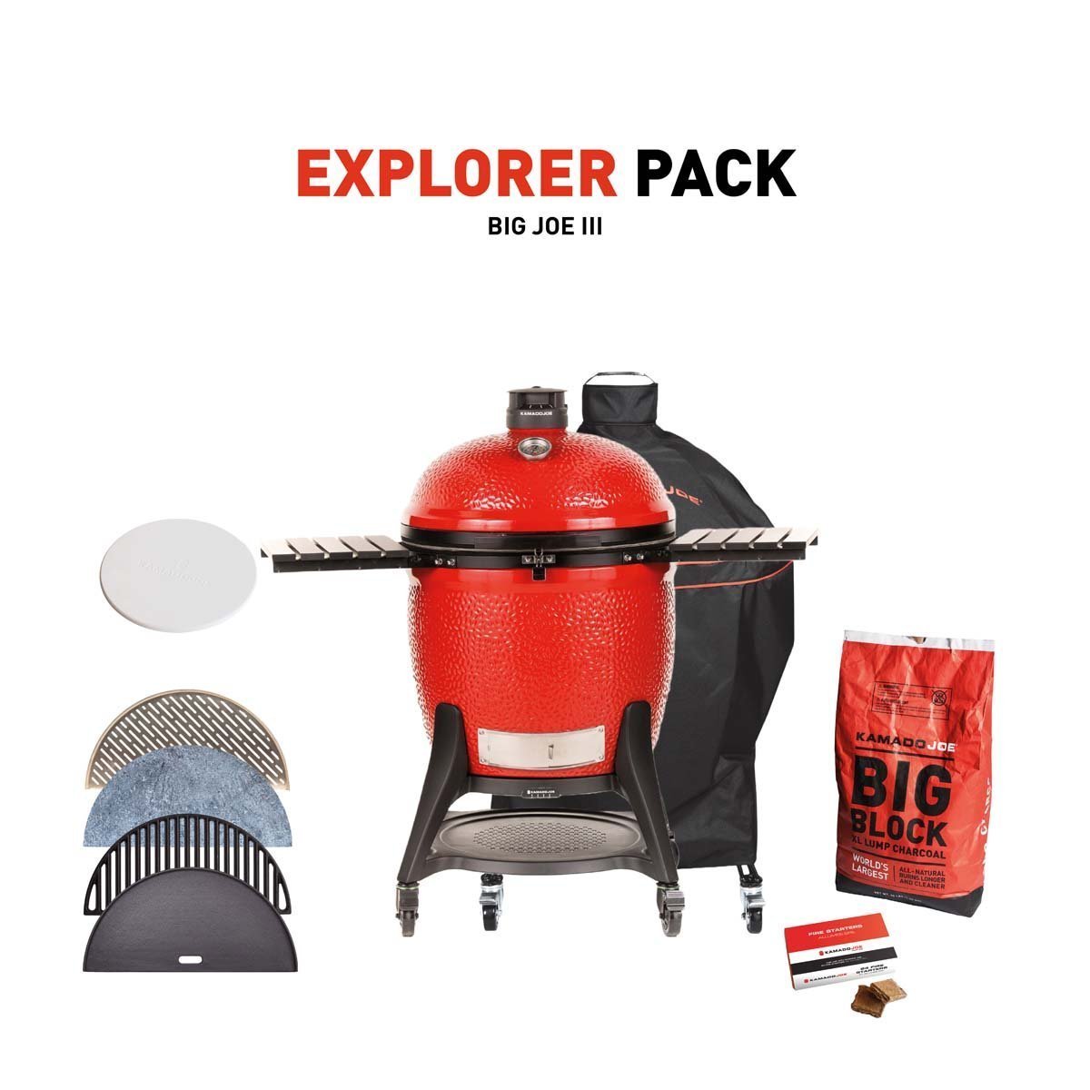BJ-EXPLPACK-C3_1-v1_6687c275-9867-49d1-ab22-c42aa477af6b.jpg Kamado Joe Big Joe III Charcoal Grill & Smoker with Explorer Pack – 24 in Ceramic Kamado Grill