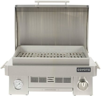 Coyote 25 in Portable Gas Grill – Stainless Steel Tabletop BBQ Grill - image 2