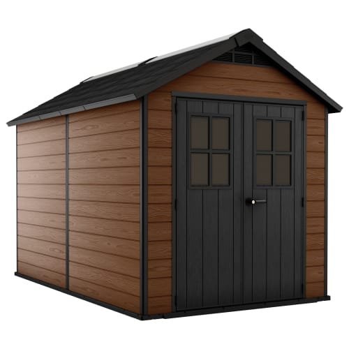 GPID_1100744086_01_5d61796e-33b6-4ef3-842d-54169f393d7a.jpg Keter Newton 7 x 11 ft Resin Storage Shed – Double Door Apex Roof Outdoor Plastic Shed