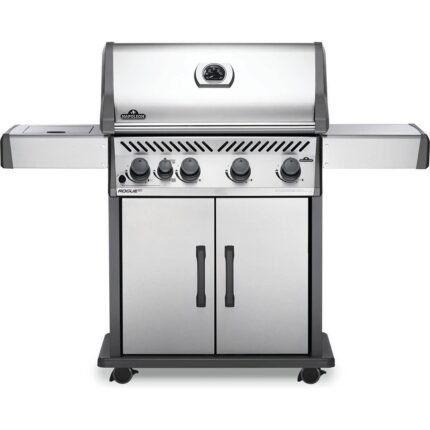 Napoleon Rogue XT 525 Propane Gas Grill – 4-Burner BBQ Grill, Stainless Steel