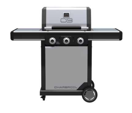 Char-Broil Commercial Series Grill & Griddle Combo – 3-Burner Infrared Gas Grill, Stainless Steel