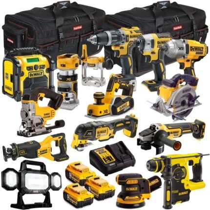 DEWALT 20V MAX XR 14 Tool Combo Kit with 3 x 5.0Ah Batteries & Charger – Drill, Impact Driver, Rotary Hammer
