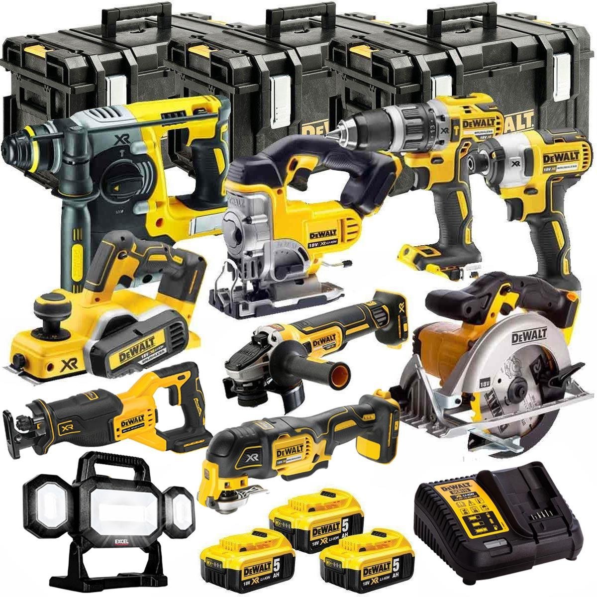 be64ca69-8f6c-4a8a-ae38-fb72a115fbe1.jpg DEWALT 20V MAX XR 10 Tool Combo Kit with 3 x 5.0Ah Batteries, Charger & ToughSystem Box (DCKT4T10P4)