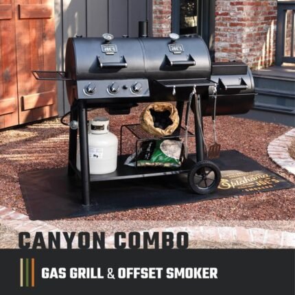 Oklahoma Joe's Canyon Combo Dual Fuel Smoker & Grill - 3-Burner Propane Gas & Charcoal with 1031 sq. in. - image 2