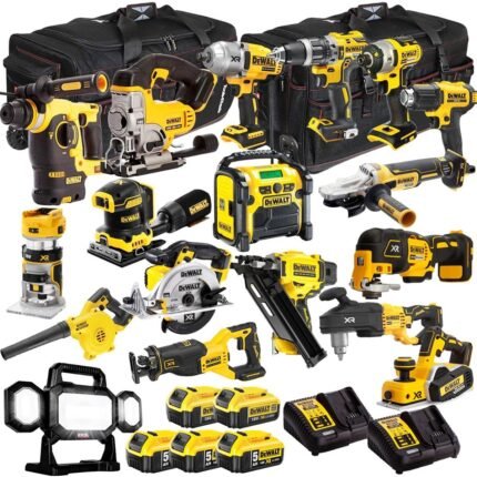 DEWALT 20V MAX XR 18 Tool Combo Kit with 5 Batteries & Charger – Cordless Power Tool Set (T4TKIT-1315)