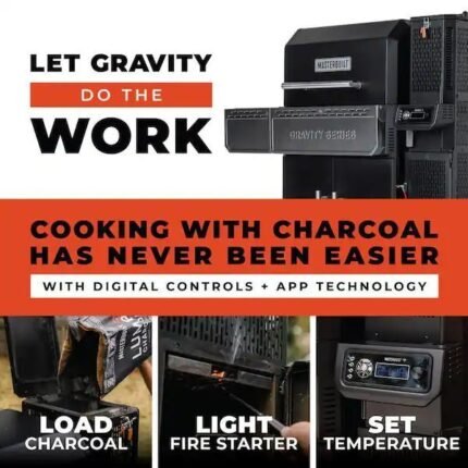 Masterbuilt Gravity Series 1150 Charcoal Grill & Smoker Starter Pack – Digital Gravity Fed BBQ - image 2