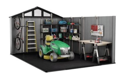 Keter Stronghold 10 x 15 ft Resin Storage Shed – Large Heavy Duty Outdoor Plastic Shed, Gray - image 2