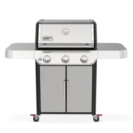 Weber Genesis S-315 3-Burner Propane Gas Grill – Stainless Steel BBQ Grill