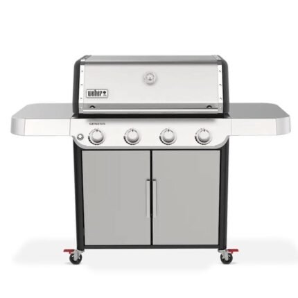 Weber Genesis S-415 4-Burner Propane Gas Grill – Stainless Steel BBQ Grill